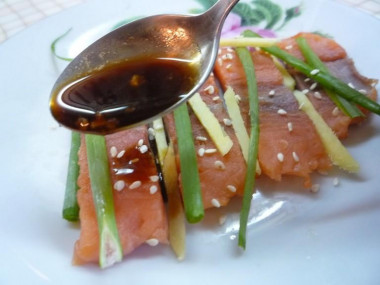 Сашими из лосося от Нобуки Матсушима