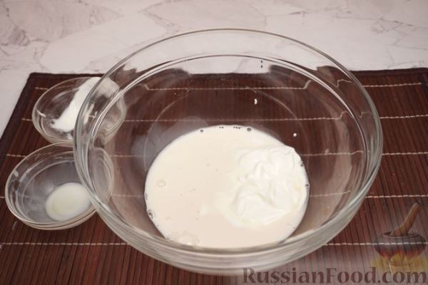 Дрожжевые лепёшки на йогурте, с чесночной пропиткой (на сухой сковороде)